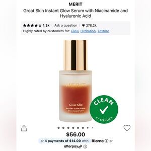 Merit Great Skin Priming Moisturizer & Serum Delux Sample BNIB